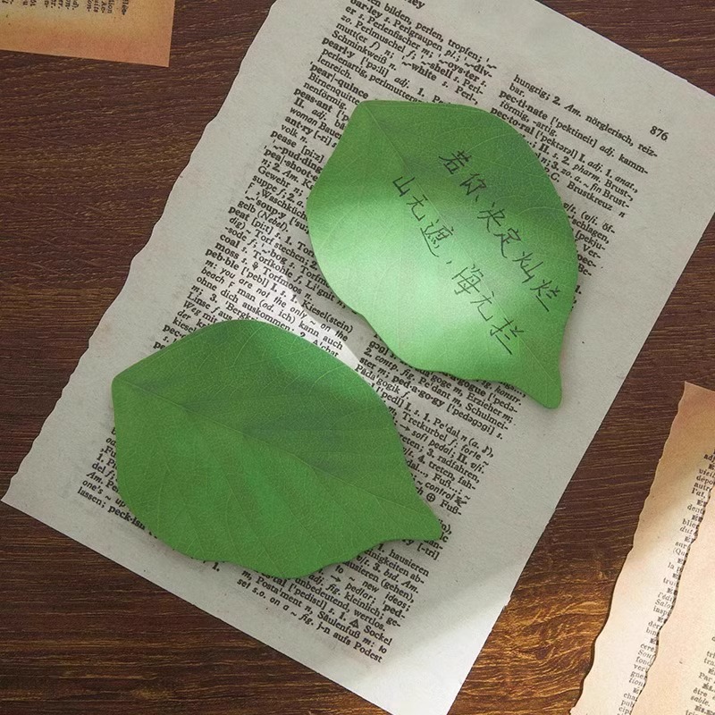 Hoja de árbol post-it notes creativos hojas notas notas para llevar adorables ins notas pasteles diy mensajes esta etiqueta pegatinas