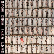 情趣内衣性感网衣女士激情套装透明性感诱惑开裆网袜套装代发555