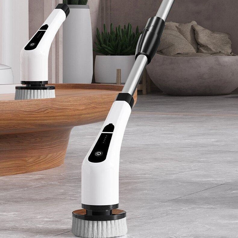 Cepillo de Limpieza Eléctrico Inalámbrico Recargable Multifuncional para Cocina, Baño y Autos