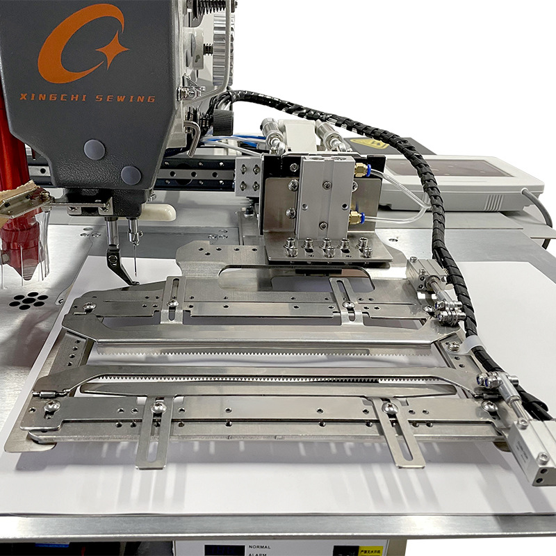 Xingchi patrón de la computadora Máquina láser tubo redondo abridor bolsa apertura automática ropa simple y doble labio cremallera bolsillo Mezclilla