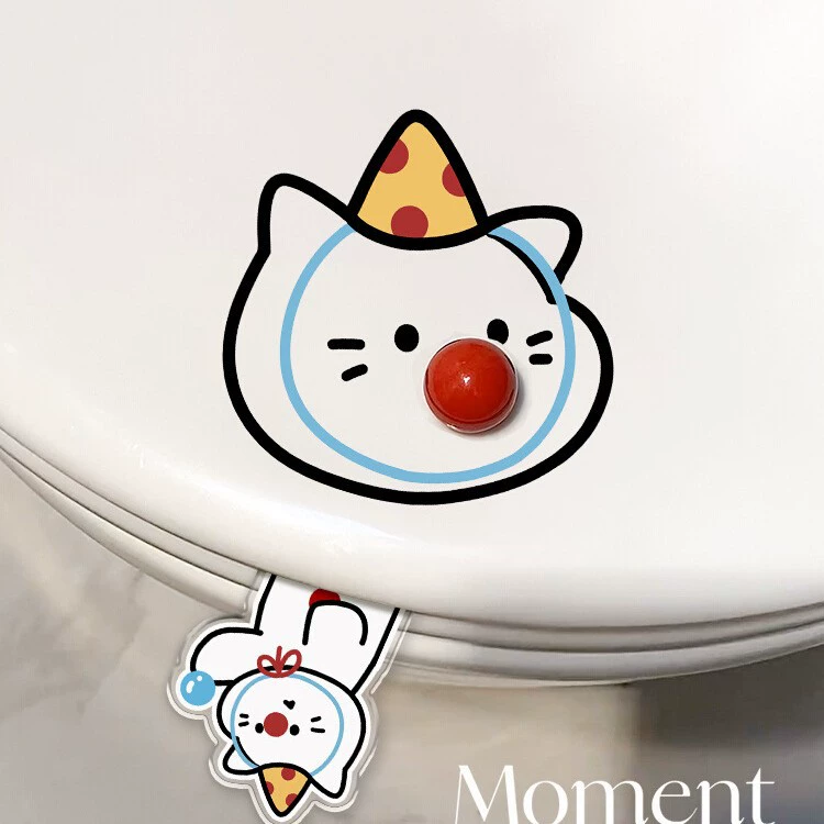 Милый котенок унитаз крышка не грязная рука милый унитаз крышка ручная креативная наклейка унитаз