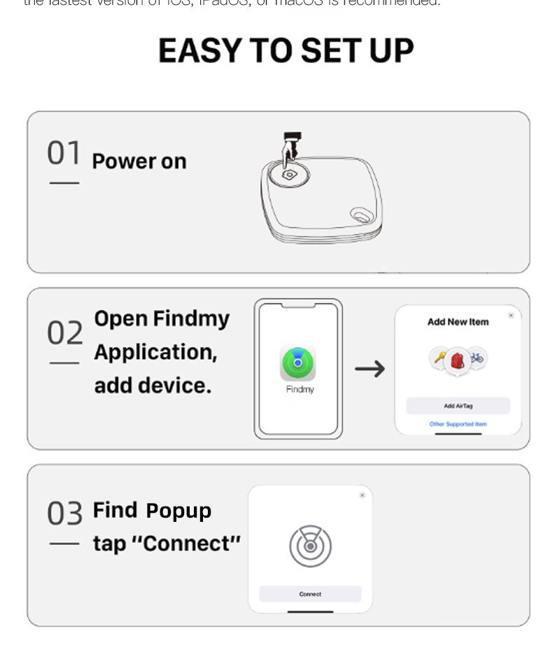 FindMy Bluetooth Tracker for iOS Keychain
