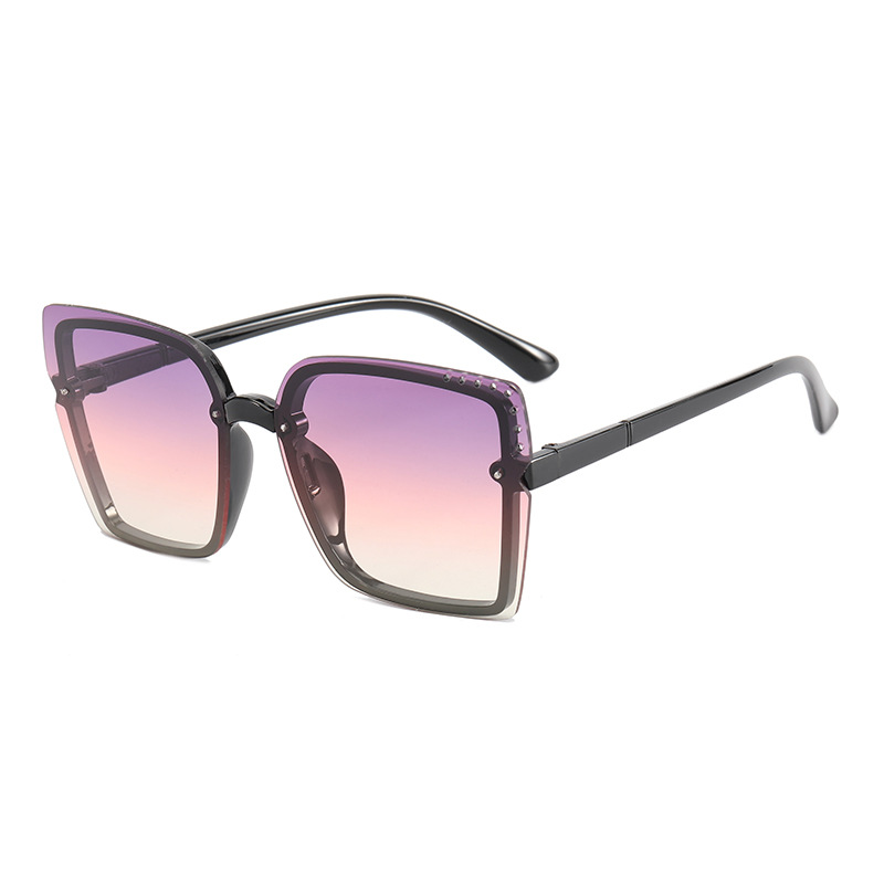 2021欧美新款方形太阳镜 跨境大框街拍时尚眼镜 主播带货网红墨镜|ms