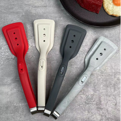 跨境硅膠防燙牛排煎鏟夾食物夾不粘鍋專用麵包烤肉夾煎魚鏟二合一