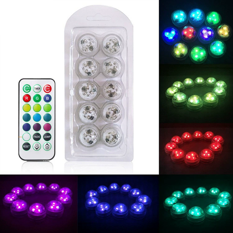 LED подводная свеча, водонепроницаемые огни, пульт дистанционного управления