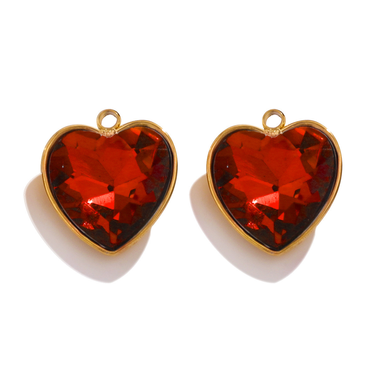 Acero inoxidable cristal colgante mar azul gema color titanio acero colgante collar DIY accesorios de la joyería