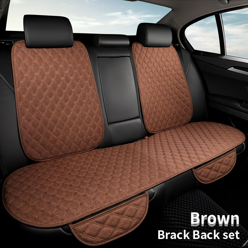 Cojín del asiento del coche cuatro estaciones universal de cinco asientos de lino de tres piezas cubierta del asiento del coche comercio exterior estilo de venta caliente