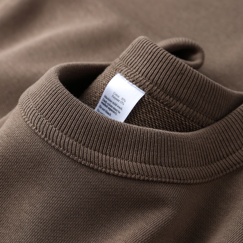 Heavy Sweatshirt Men's Spring and Autumn American Style Retro Thickened Rigid plus size oversize Brown Hatless Jacket in stock Heavy Sweatshirt Men's Spring and Autumn American Style Retro Thickened Rigid plus size oversize Brown Hatless Jacket in stock