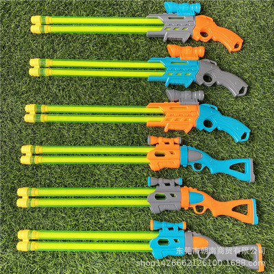 兒童戲水活動禮品卡通水槍打水仗男孩抽拉式水炮玩具槍呲滋噴水