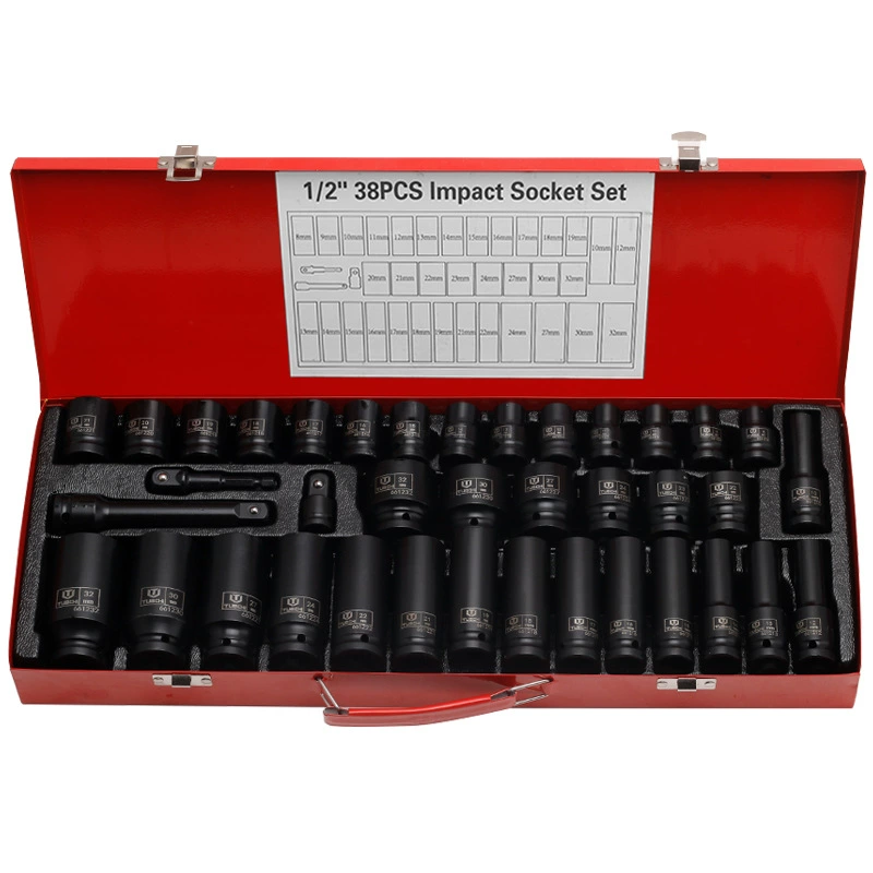 Long hexagonal protective corner covers, set, electric wrench, scale 1:2, increased thickness