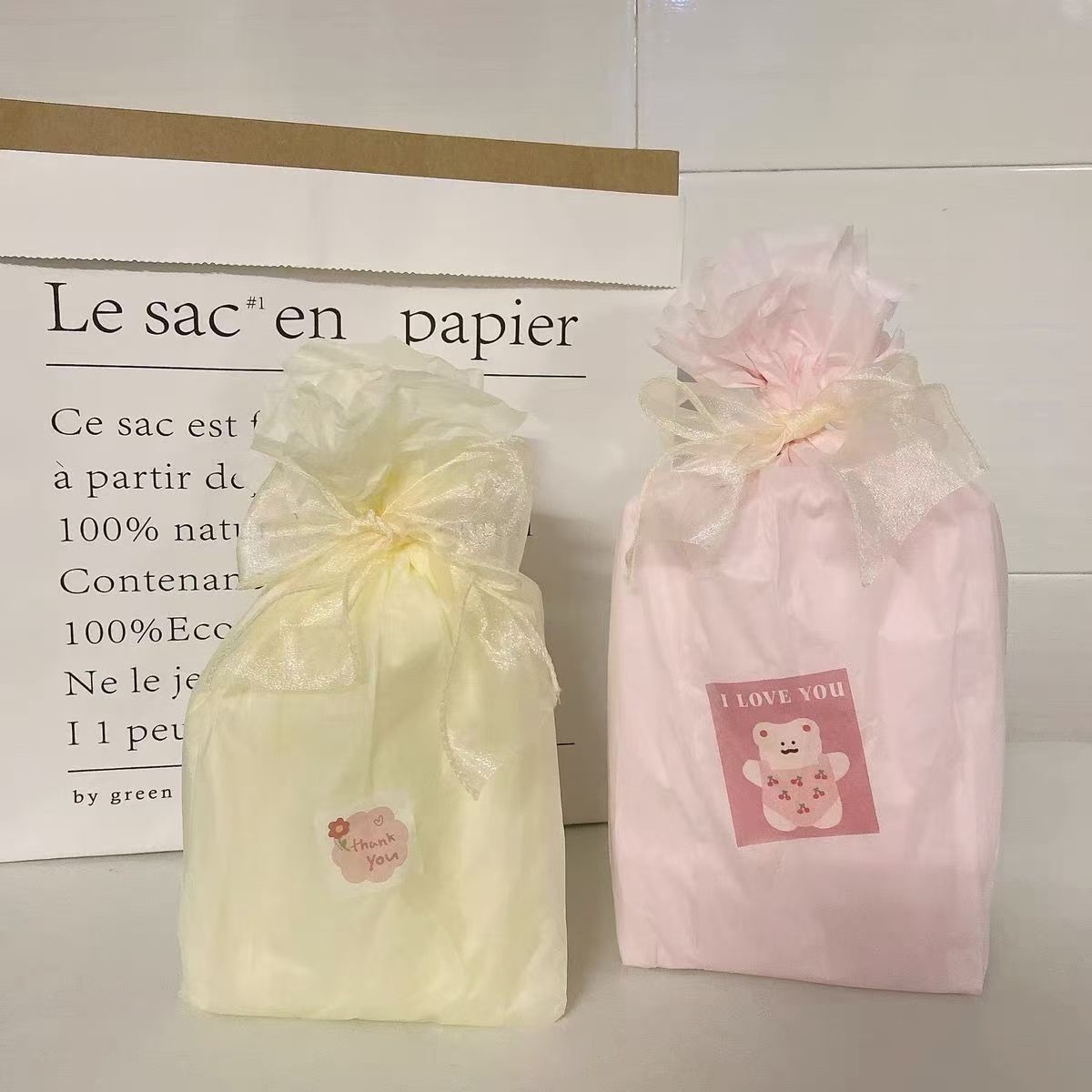 小紅書同款ins奶油色雪梨紙多色禮物包裝紙禮品包裝生日禮物包裝