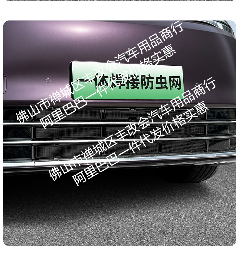 Suitable for Zhijie V9 Integrated Welded Car Insect-Proof Net Front Grille Special Modification Decorative Strip Accessories