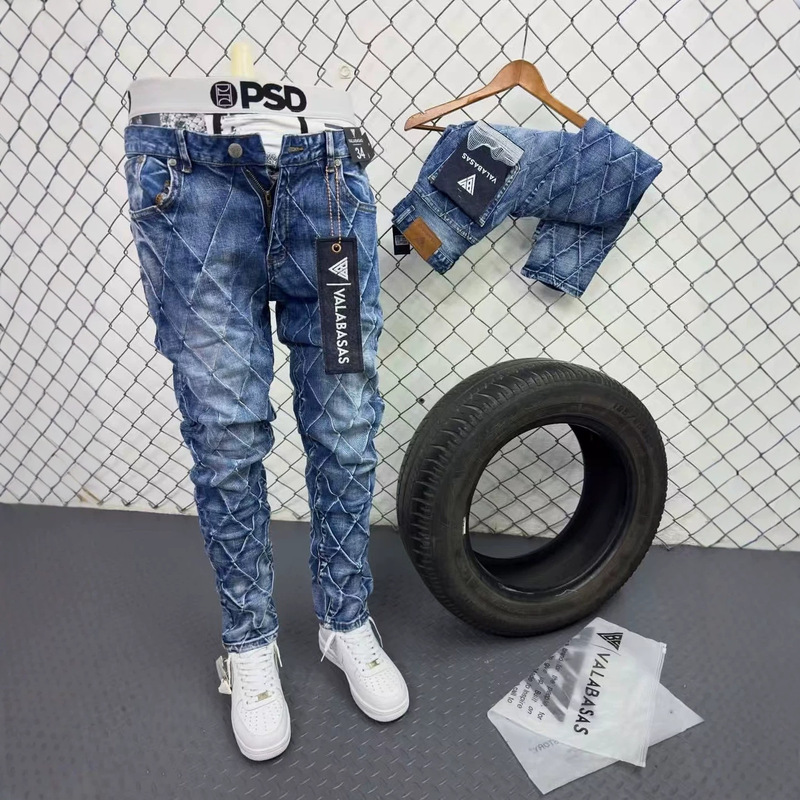 cargo jeans wholesale Men jeans pencil pants men's slim-fit jeans cargo jeans wholesale Men jeans pencil pants men's slim-fit jeans