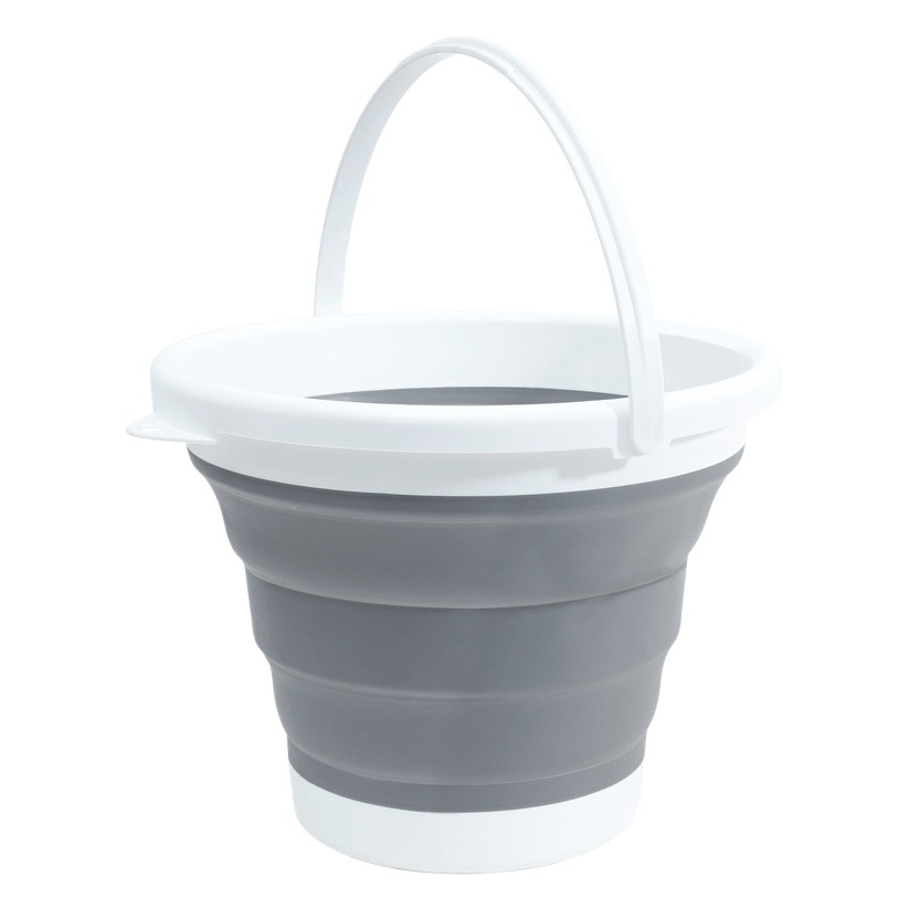Cubo Plegable Portátil de Silicona y Plástico, Multifuncional para Coche, Pesca, Viajes y Hogar - Balde Plegable image 1