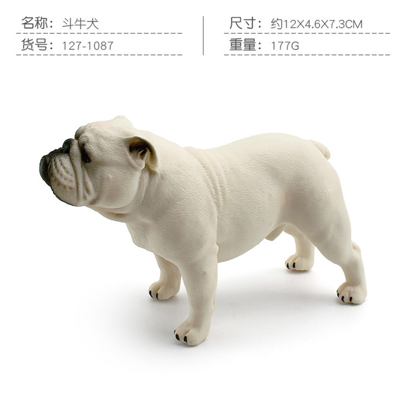 Transfronterizo simulación Husky Bulldog bull terrier boxeador perro pastor newpoliton perro modelo adornos estáticos