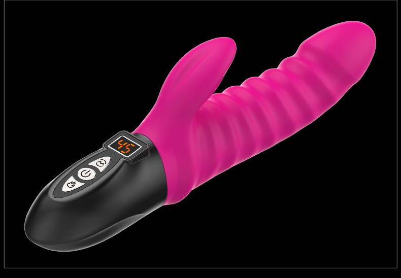 Rechargeable Silicone Telescopic Heating Vibrator with Wave Pulse Modes — detail image 14