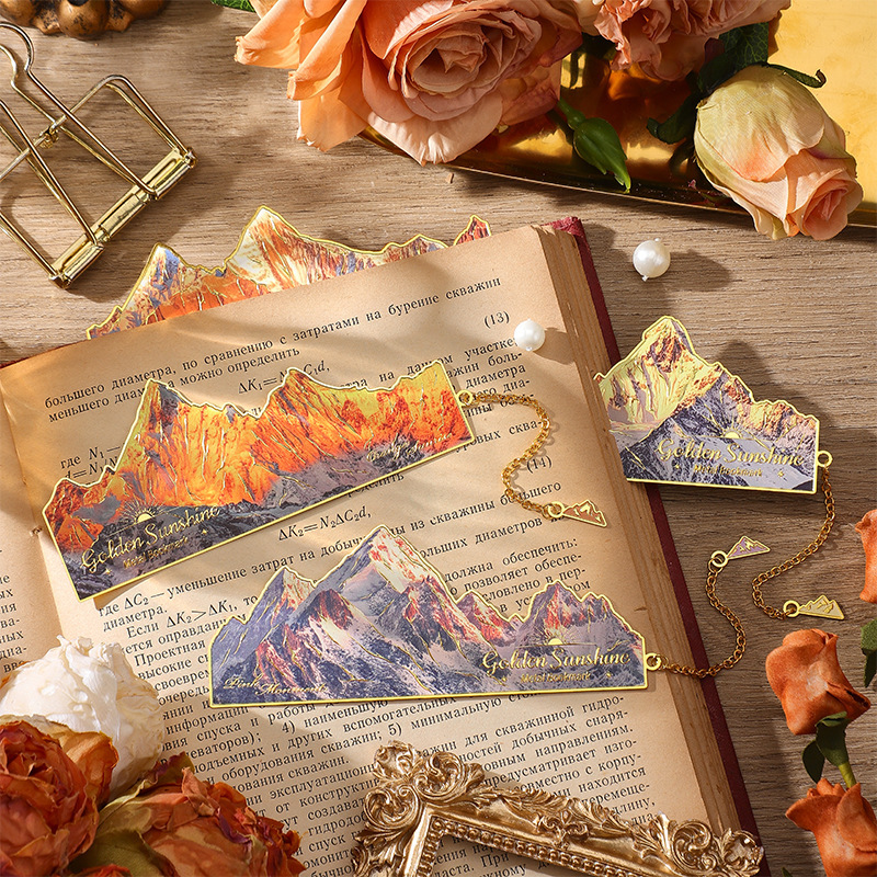 Rizhao Jinshan metal bookmark high color value antique bookmark student companion small gift creative exquisite bookmark wholesale
