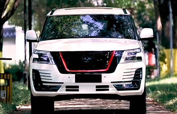 Suitable for 2020 Nissan Patrol Y62 modification and upgrade of front grille and front bumper center mesh