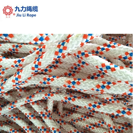 Прямые продажи, двухслойная плетеная веревка/полиэфирная веревка/связывающая веревка/бесная/белая/дополненная красная маркировочная линия