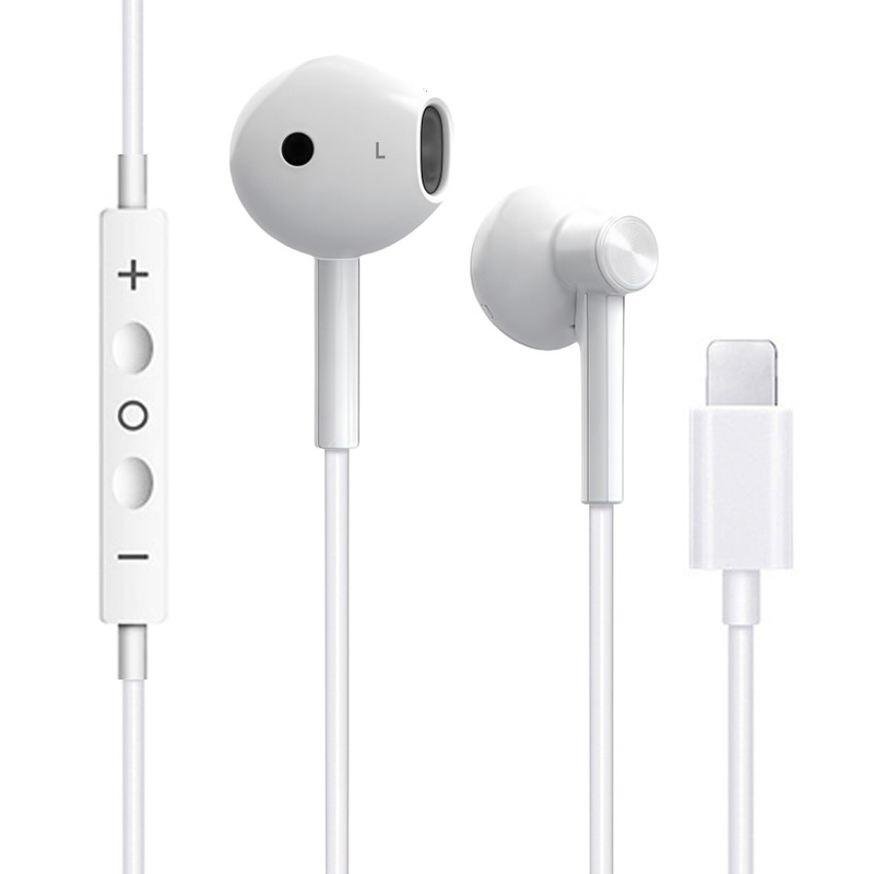 アップル有線イヤホンiphone16/15/14promax/13/12/11フラットヘッド携帯電話のオリジナルに適しています|undefined