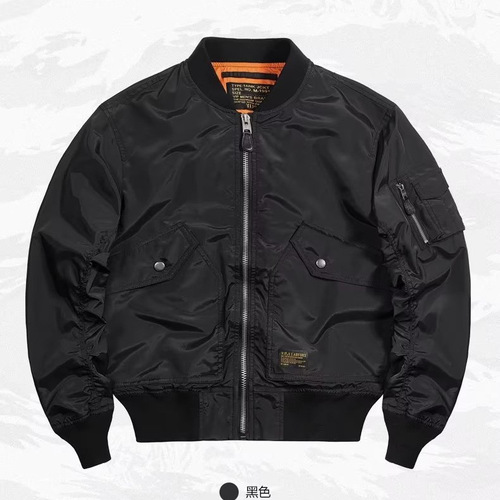 Light luxury jacket outer, men's American retro Air Force MA1 pilots spring, autumn and winter military baseball cotton coat