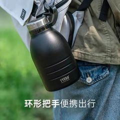 Taishuo's new foreign trade stainless steel thermos cup large-capacity outdoor sports water bottle for men and women big belly straw cup bottle