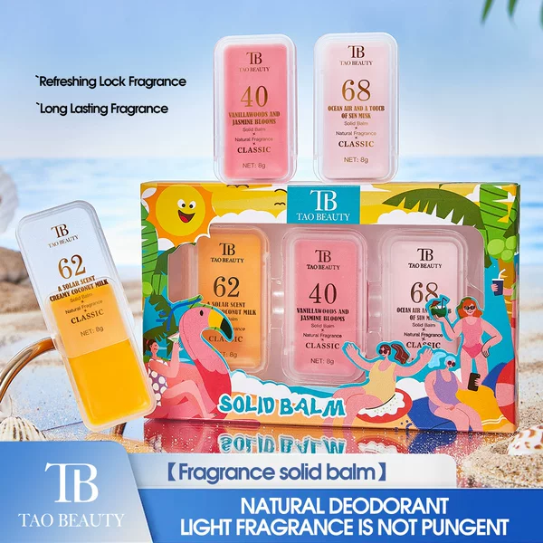 【Foreign Trade】Digital Solid Balm Long-Lasting Fragrance Light Fragrance Sleep Portable Perfume Deodorant