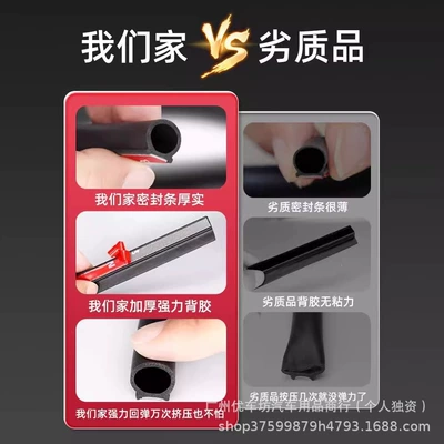 Vehicle Sealing Strip dustproof, waterproof, soundproof and noise-reducing.