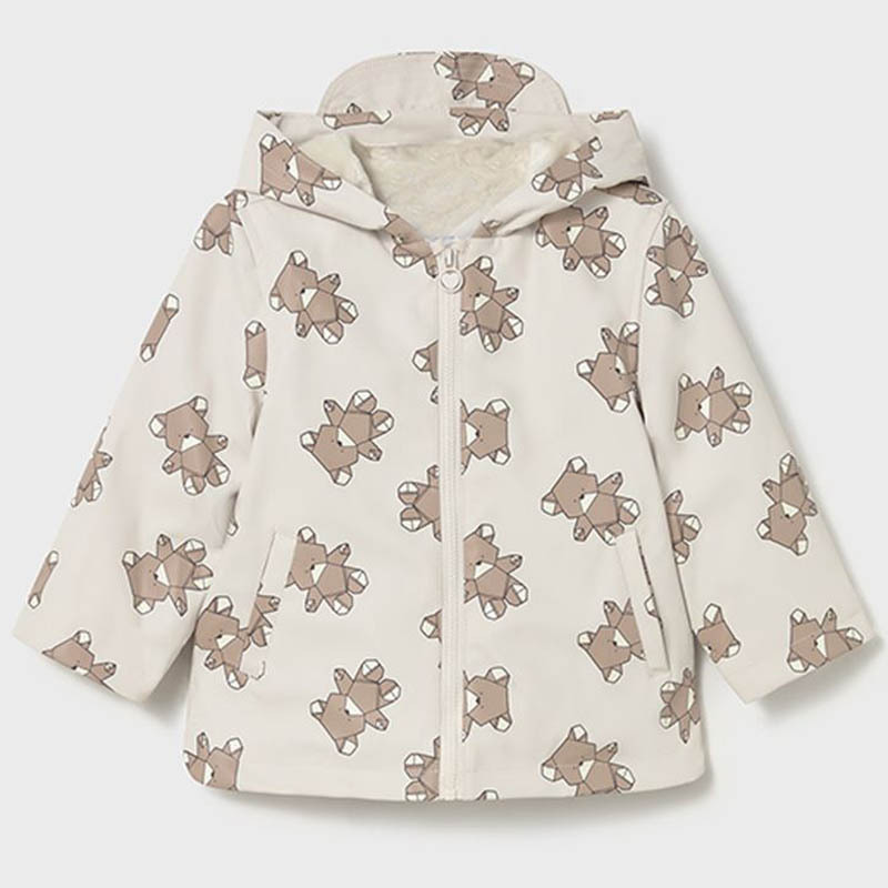 Children's Raincoat with Fleece Lining Pu Jacket Spring and Autumn Jacket Oem Custom Kindergarten Baby Waterproof Coat Two-Piece Raincoat