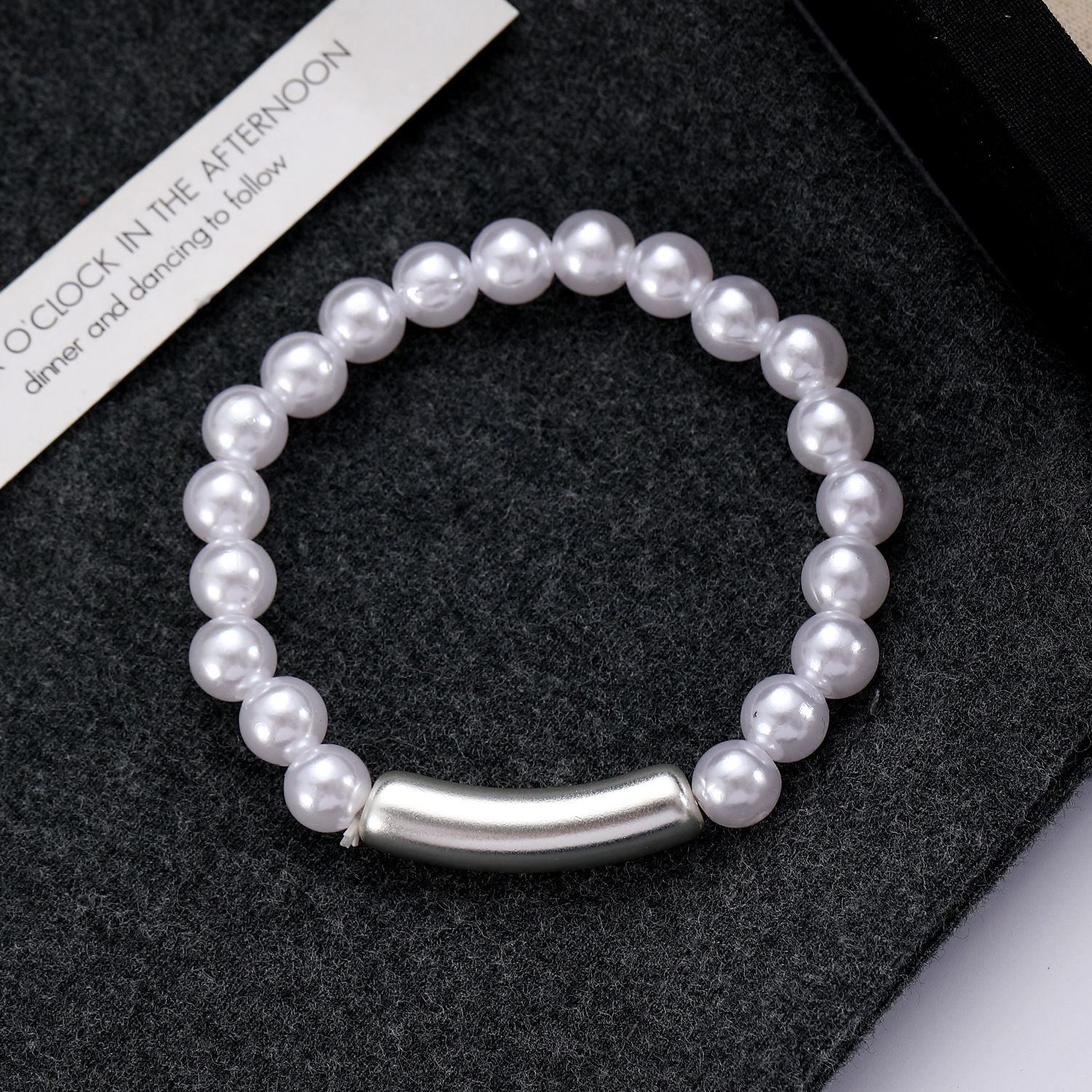48g Weight CCB, Imitation Pearl, Alloy Pendant Material Bracelets Classification Alloy Chain Material Beaded Chain Chain Type 1 Piece, 1 Set Quantity Casual, Banquet, Daily Occasion CCB, Imitation Pearl, Alloy Material Geometric Pattern Women's Gender Polishing Design Elegant Style Elegant Geometric CCB Imitation Pearl Alloy Beaded Chain Beaded Bracelets Wholesale 13