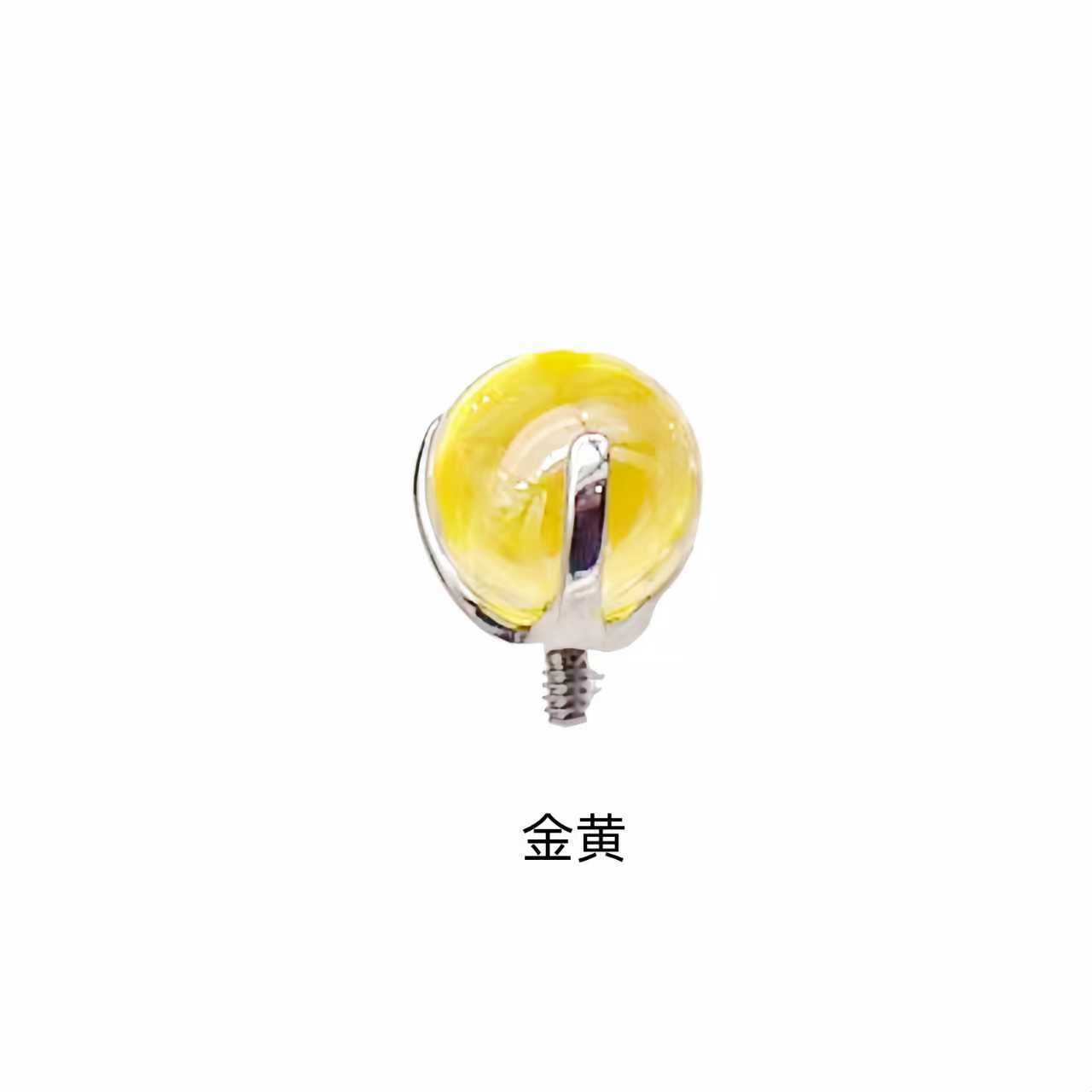 F136 Titanium Three-Claw Claw Set Zircon Ball Ear Bone Nail Tongue Nail G23 Titanium Alloy Piercing Jewelry Lip Nail Accessories detail image 13