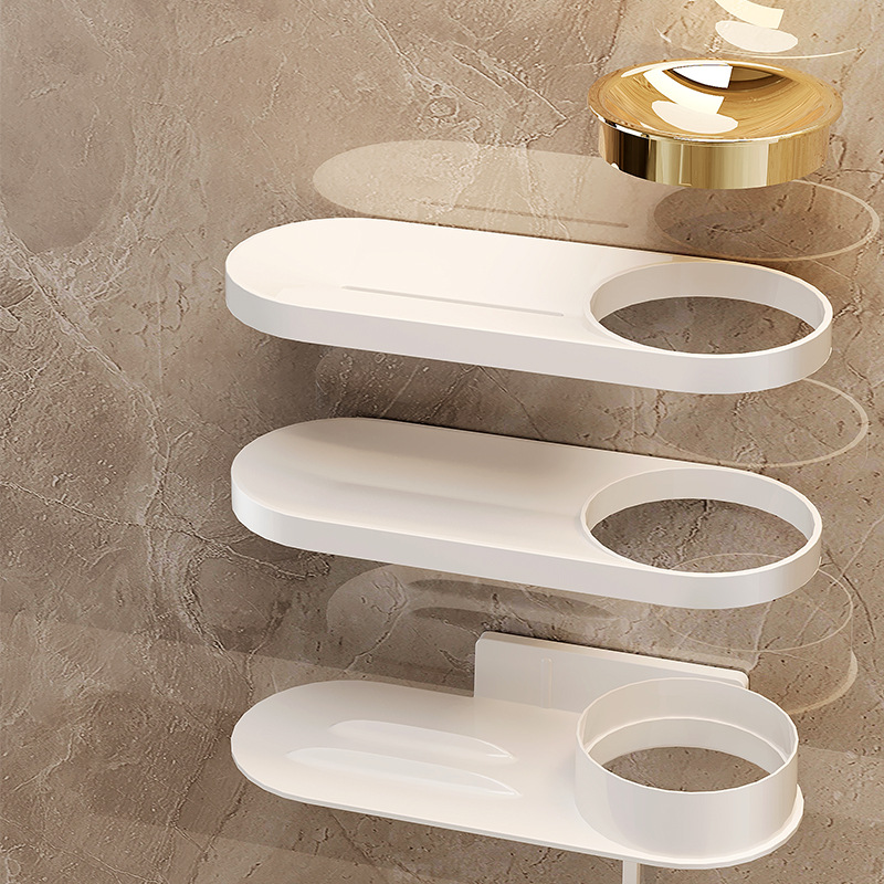 Caja de jabón giratoria multifuncional Caja de jabón de escurrible montada en la pared del baño Esquina del baño Estante antideslizante y a prueba de humedad