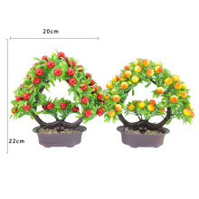 厂家直供仿真水果盆景发财果盆栽客厅假花摆件桌面装饰品塑料花
