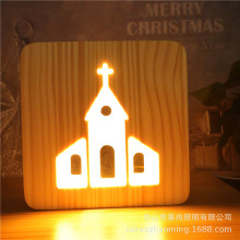 ����ľ�ƽ���3DСҹ��ľ�U�յ��LED�� �l�ⴲ�^���﹝�YƷ̨��