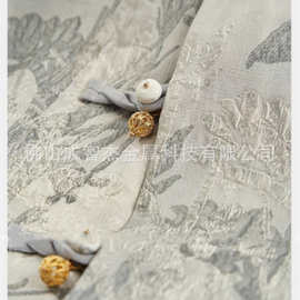 新中式钮扣国风素石连接镂空珠 吊坠挂件饰品diy配件