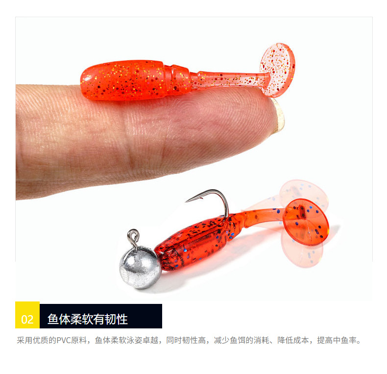 Soft Paddle Tail Fishing Lure 6 Color Soft Plastic Baits Fresh Water Saltwater Sea Bass Swimbait Tackle Gear