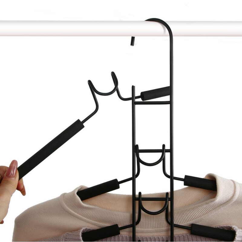 Cross-Border Detachable Foam Layered Clothes Hanger, Five-Layer Space-Saving, Non-Slip, Traceless Clothing Store Household Clothes Hanger