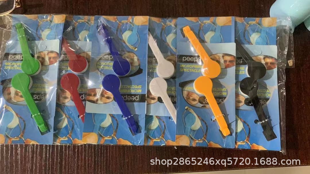 Multifuncional portátil eye-flash telas de gafas eye-companion telas de gafas microfibra mini cepillo de gafas