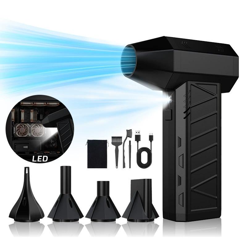 350 Вт мощный портативный турбовентилятор с высокой скоростью, бесщеточный ручной турбовентилятор, популярный кросс-граничный мощный вентилятор.