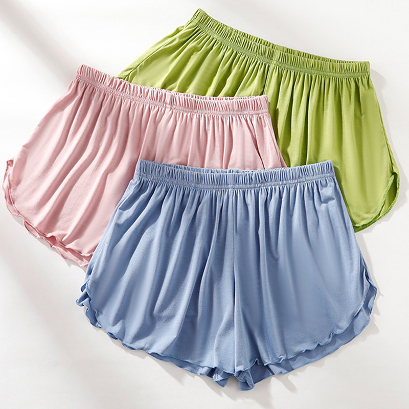 Shorts Women's Summer Loose Large Size Sports Slimming Anti-walking Three-point Insurance Hot Pants Modal Home Pajama Pants