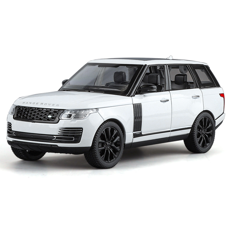 Genuino 1:24 Land Rover Range Rover respeta la creación del modelo de vehículo todoterreno de aleación decoración de piezas de automóvil de luz y sonido al por mayor transfronterizo