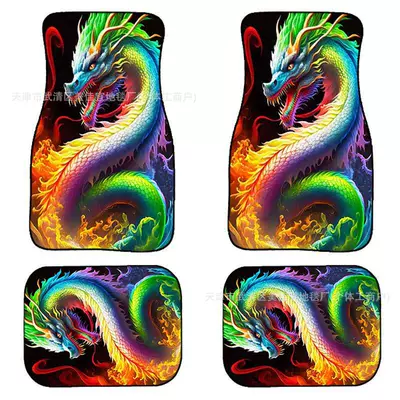Avtomobil döşəmə paspasları — foot mat wholesale - rz-dragon-2-33-44cm-two-pieces