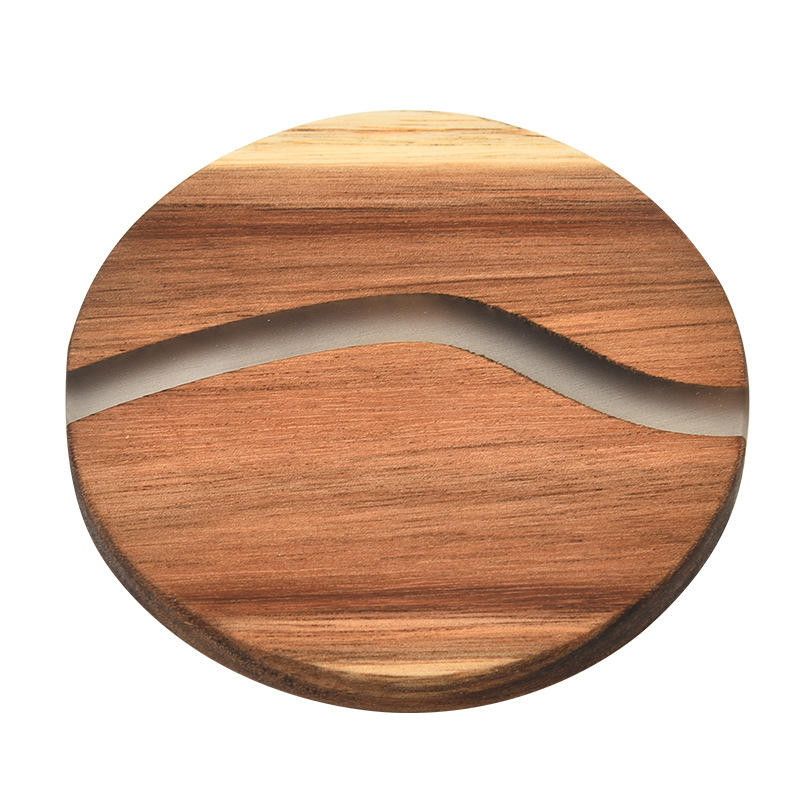 Posavasos redondos de mármol artificial de madera de Xiangsi Ventas directas de fábrica Posavasos de madera de Xiangsi Mesa de comedor Posavasos creativos personalizados