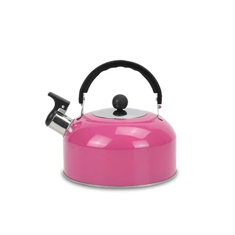 Stainless steel chime kettle cross-border color flat bottom kettle kettle large capacity household kettle hemispherical kettle