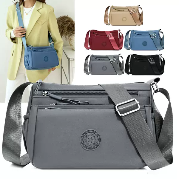 New Style Shoulder Bag for Women, Korean Style Nylon Lightweight Crossbody Bag, Mobile Phone Bag, Fashionable and Versatile Women's Bag, Mom Bag