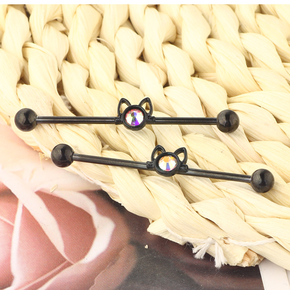 Labret piercing jewelry detail image