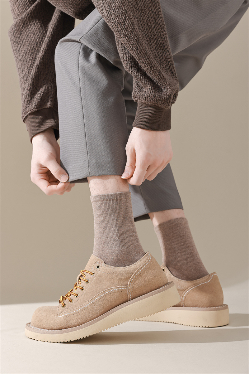 Calze crew da uomo in cotone traspirante morbide ed elastiche_voghion.com