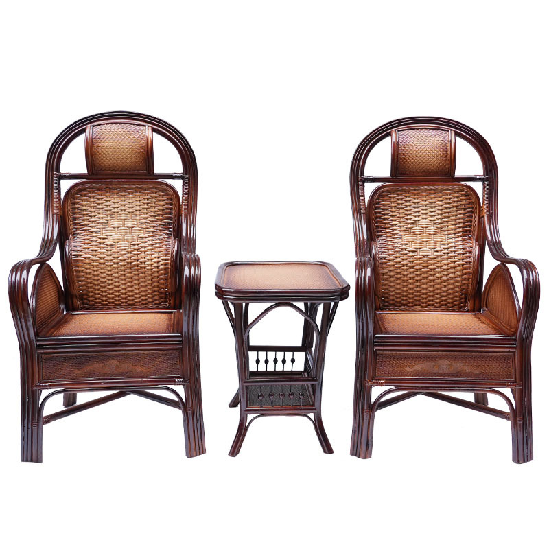 호두 색 2 + 고급 직사각형 티 테이블