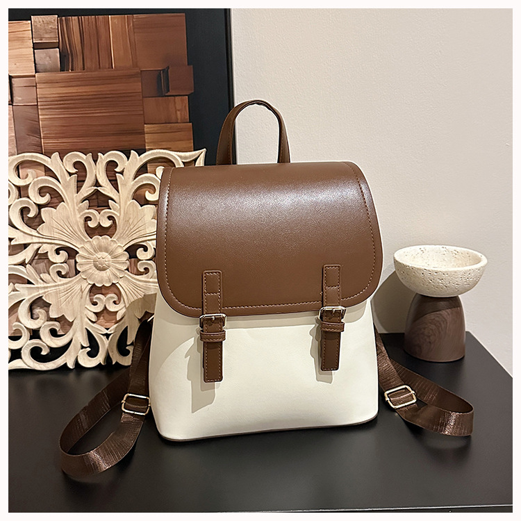 Women's Fashion Small Backpack High-End Commute Daypack Large Capacity Multiple Pockets Everyday Versatile Shoulder Bag