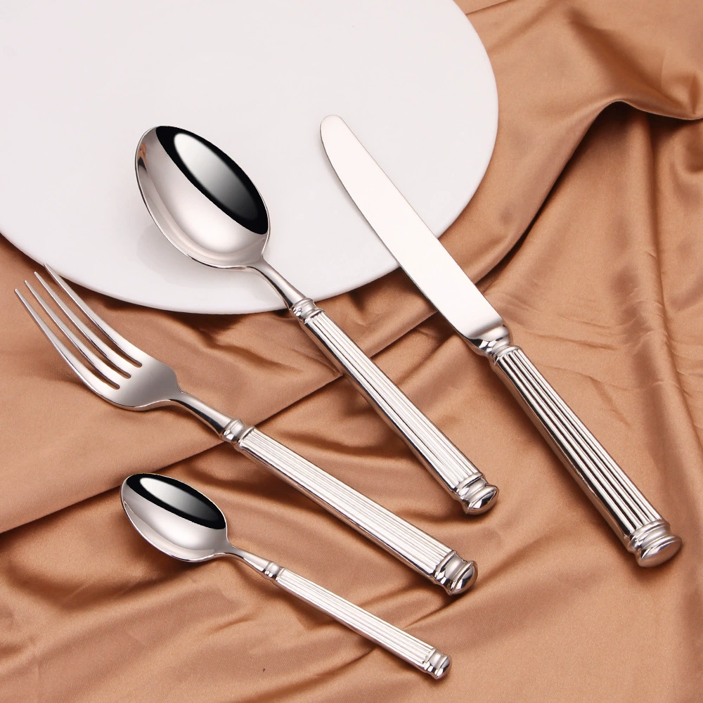 Tableware stainless steel, set for hotel, Nordic style, increased thickness